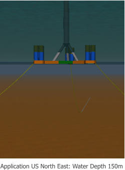 Application US North East: Water Depth 150m